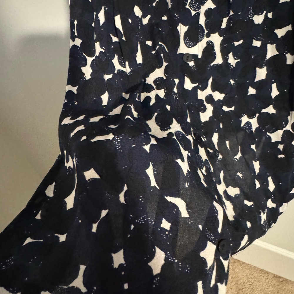 Seraphine Navy Blue 2 in 1 Maternity & Nursing Dress - Picture 4 of 7